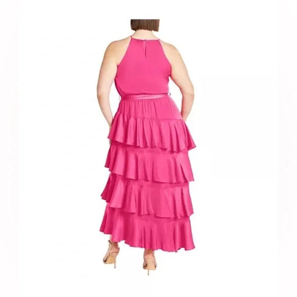 City chic maxi Joelle dress Pink size 18w. New in package - Picture 3 of 6